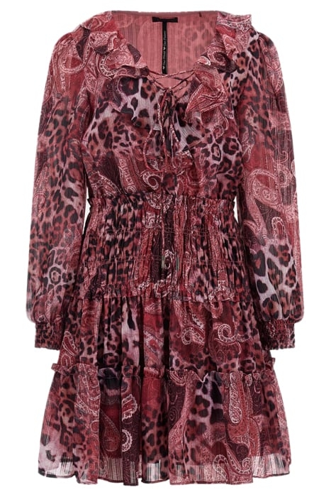 LS LACE UP FLARED LU PURPLE KASHMIR PRINT 4