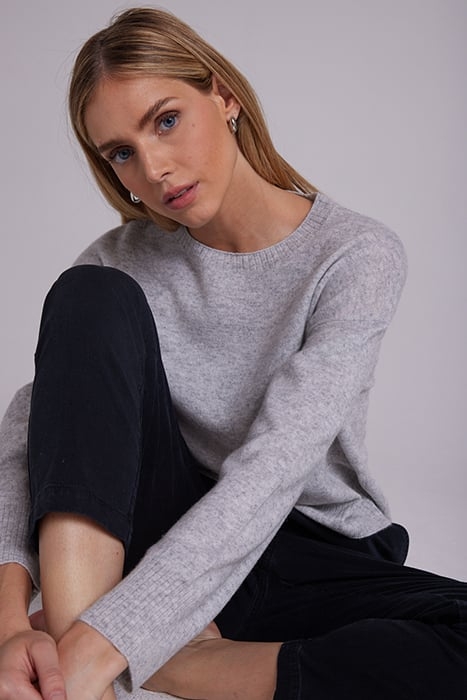 CREW NECK RIB PULLOVER HEATHER FOG 4