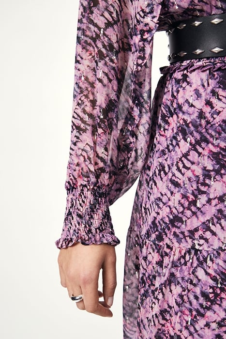 EMERALD RUFFLE DRESS MULTICOLOUR 4