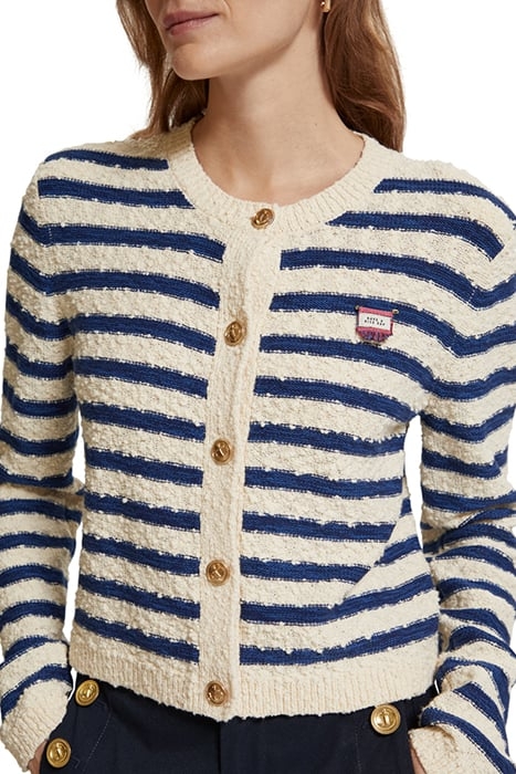 TEXTURED BRETON STRIPE CARDIGAN BRETON STRIPE 6