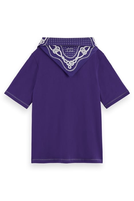 BANDANA RELAXED FIT T-SHIRT AUBERGINE 2
