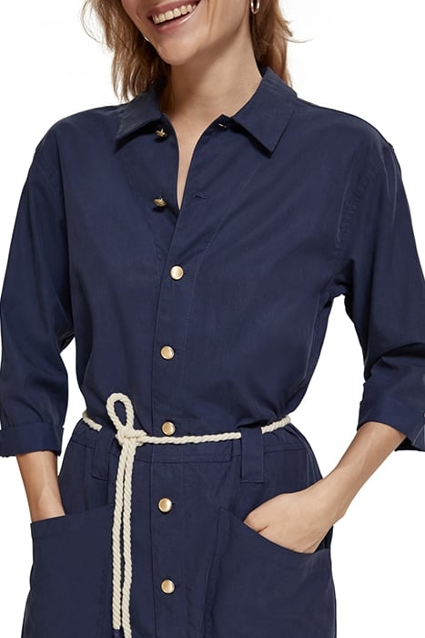 ALL IN ONE WITH CONTRAST STITCHING NAVY BLUE 7