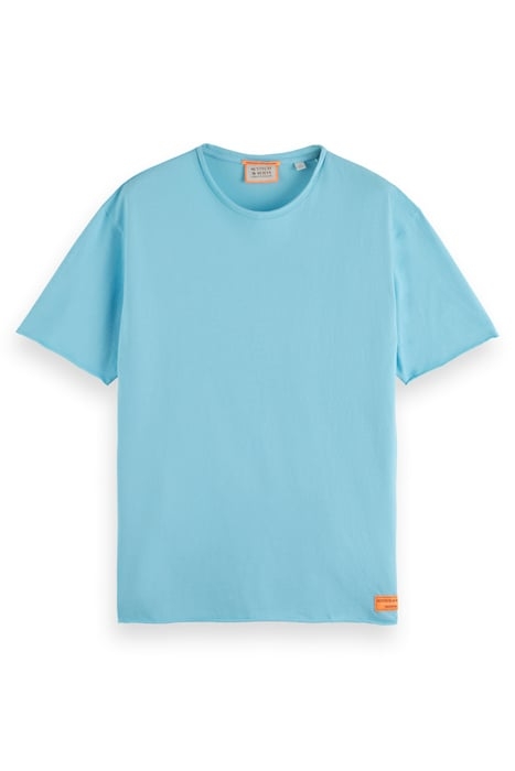 RAW EDGE T-SHIRT WASHED NEON BLUE 1