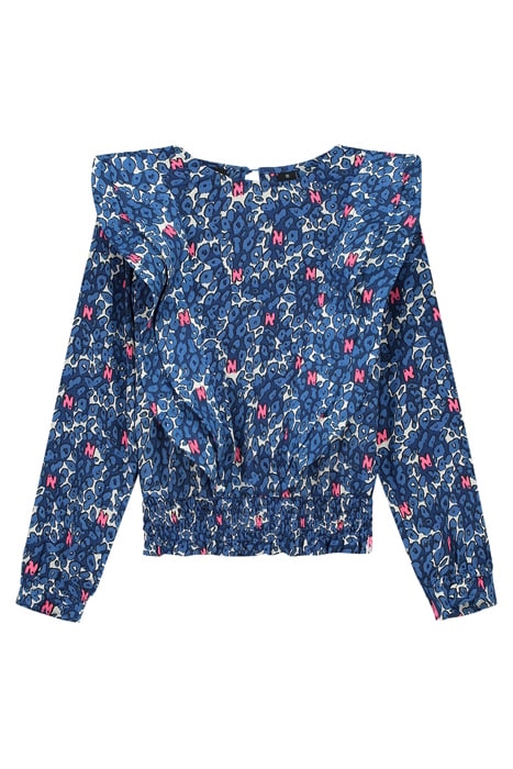 IRENE BLOUSE MID BLUE 1