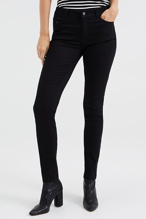 5-POCKET MID WAIST BLACK 1