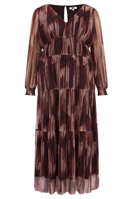 DRESS MAXI LENGTH BURGUNDY RED 4