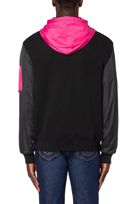 MOSCHINO HYPER SPACE COTTON SWEATSHIRT BLACK 2