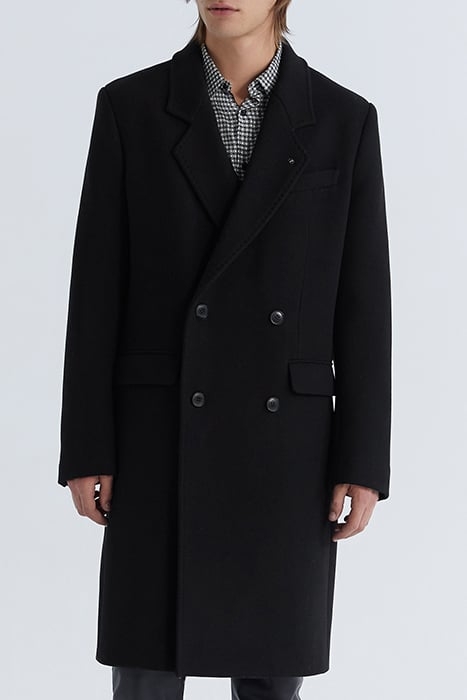 BLACK PURE EDITION DOUBLE-BREASTED COAT BLACK 1