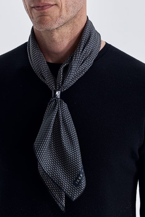 BLACK MINIMALIST PURE EDITION SCARF WITH RING BLACK 2