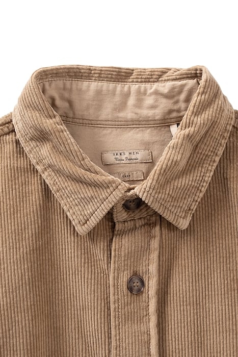 BEIGE CORDUROY REGULAR OVERSHIRT BEIGE 2