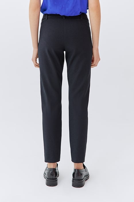 NAVY SLIM 7/8 SUIT TROUSERS WITH SIDE BANDS NAVY 2