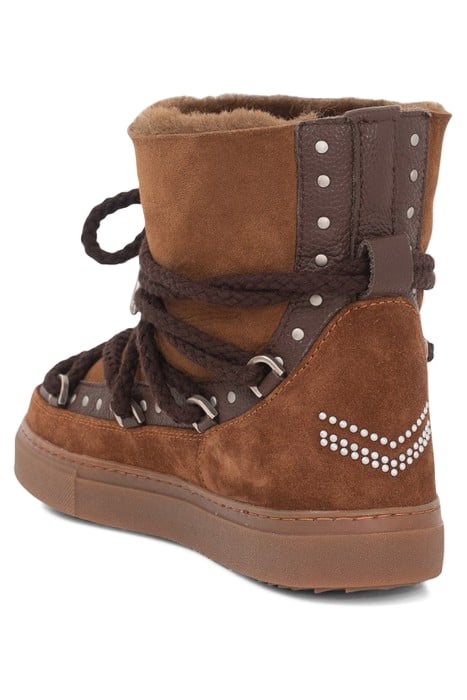 CAMEL INUIKII X IKKS SUEDE FLEECE-LINED BOOTS BEIGE 3
