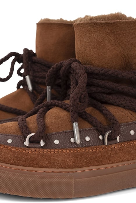 CAMEL INUIKII X IKKS SUEDE FLEECE-LINED BOOTS BEIGE 4