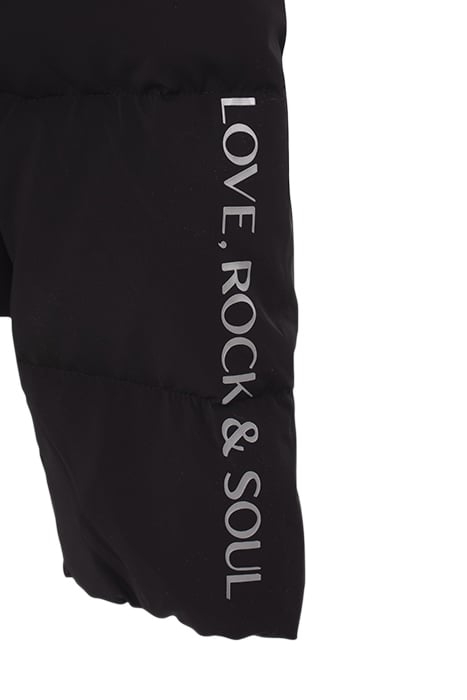 BLACK OVERSIZE SHORT PADDED JACKET BLACK 7