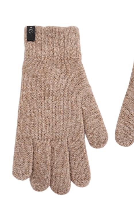 BOYS’ BEIGE KNIT GLOVES MOCHA 3