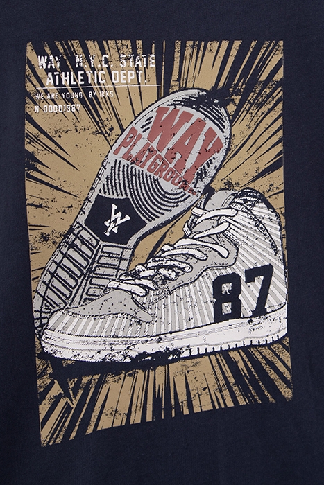 BOYS’ NAVY TRAINERS’ IMAGE T-SHIRT NAVY 7