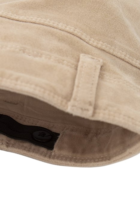 GIRLS’ BEIGE VELVET LOW-WAIST FLARED TROUSERS BEIGE 7