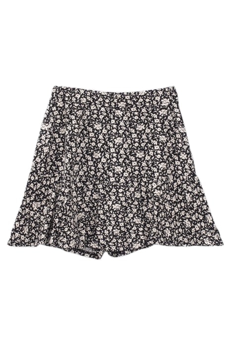 GIRLS’ BLACK FLORAL PRINT SKORT BLACK 1