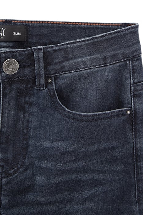 BOYS’ BLUE SLIM JEANS WITH PLACED DISTRESSING BLUE 4