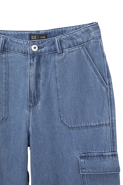 GIRLS’ BLUE COMBAT EXTRA WIDE LEG JEANS BLUE 3