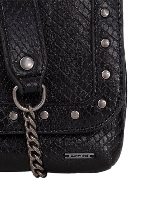 GIRLS’ BLACK EMBOSSED PYTHON-LOOK BAG BLACK 6