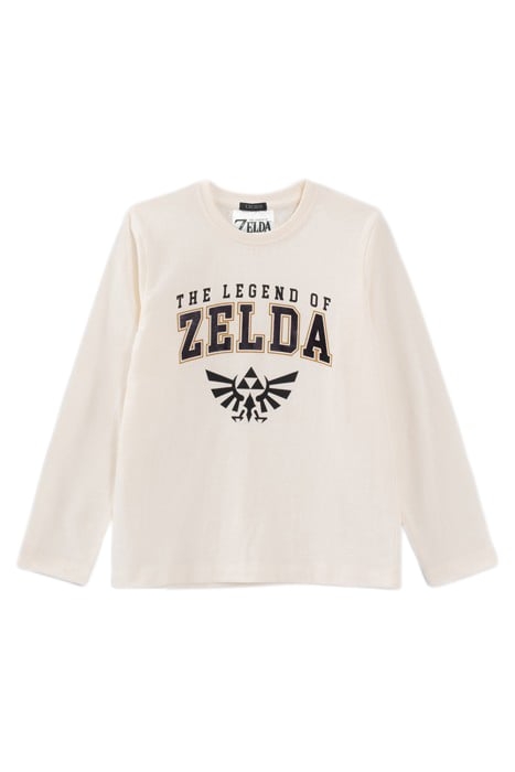 BOYS’ ECRU THE LEGEND OF ZELDA™ T-SHIRT WITH FOIL DETAIL OFF 1