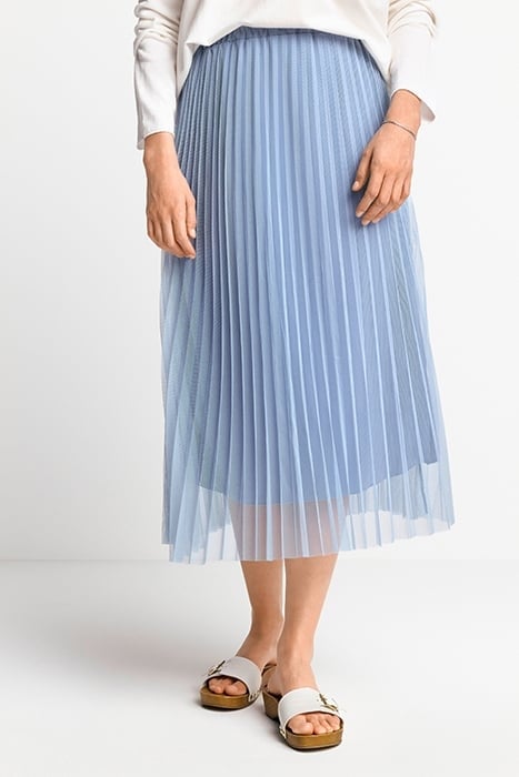 TULLE PLISSEE SKIRT CRUISE BLUE 1