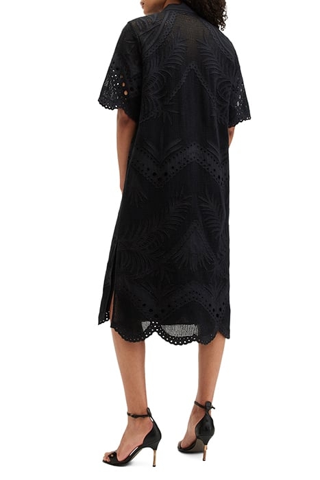MERIA BRODERIE DRESS BLACK 2