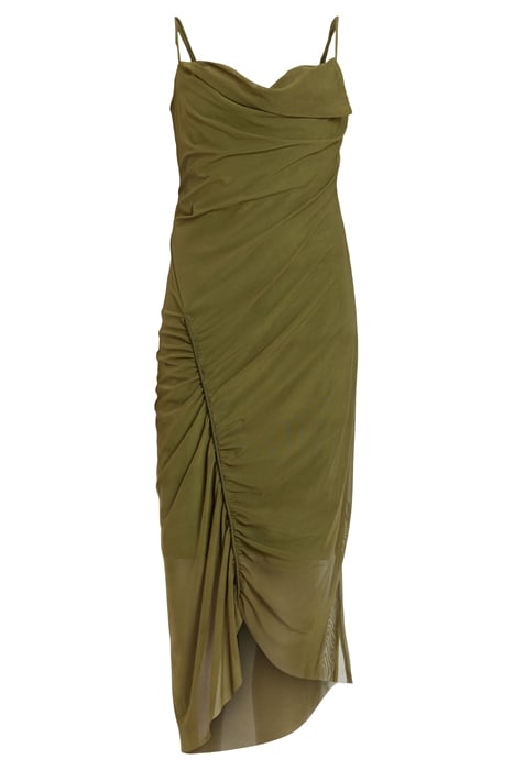 ULLA DRESS OLIVE GREEN 3