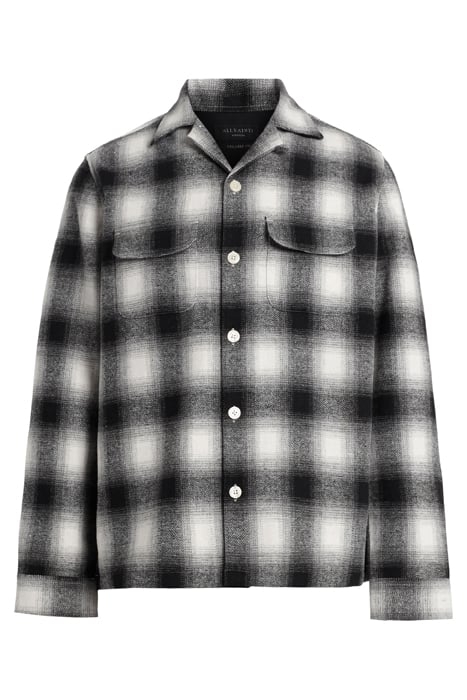 FORTUNADO LS SHIRT OATMEAL WHT/JT BLK 4