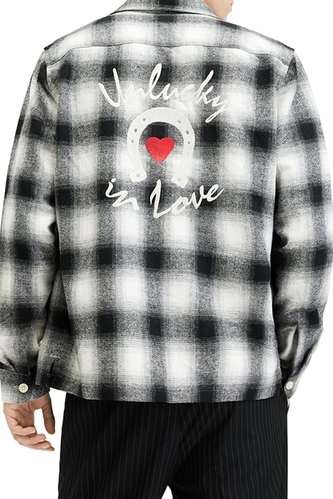 FORTUNADO LS SHIRT OATMEAL WHT/JT BLK 2