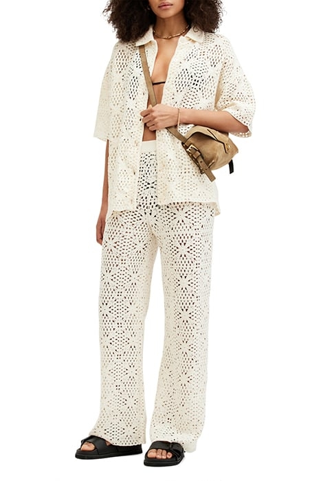 MILLY TROUSER ECRU WHITE 4