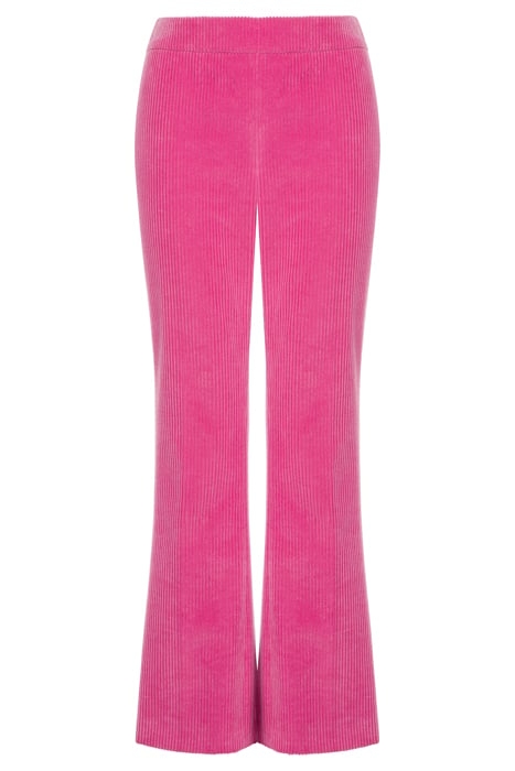 CORDUROY FLARE TROUSERS PINK 3