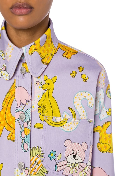 CIRCUS LOGO GABARDINE SHIRT PURPLE 4