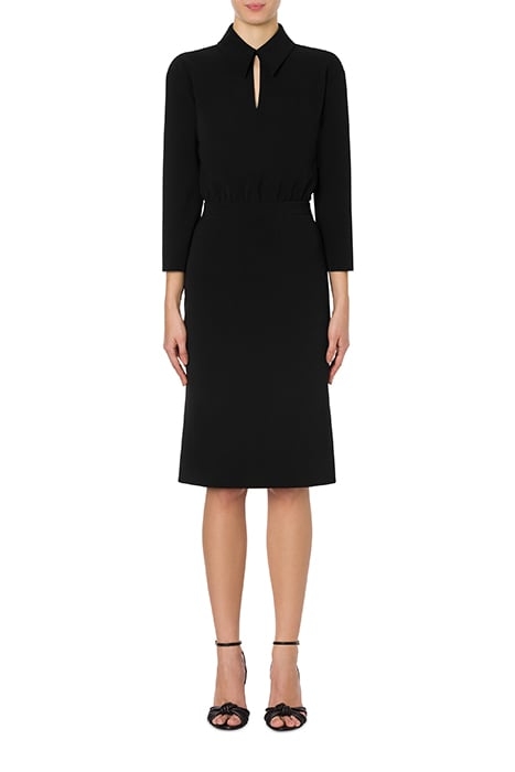 IRIS PRINT CADY DRESS BLACK 1