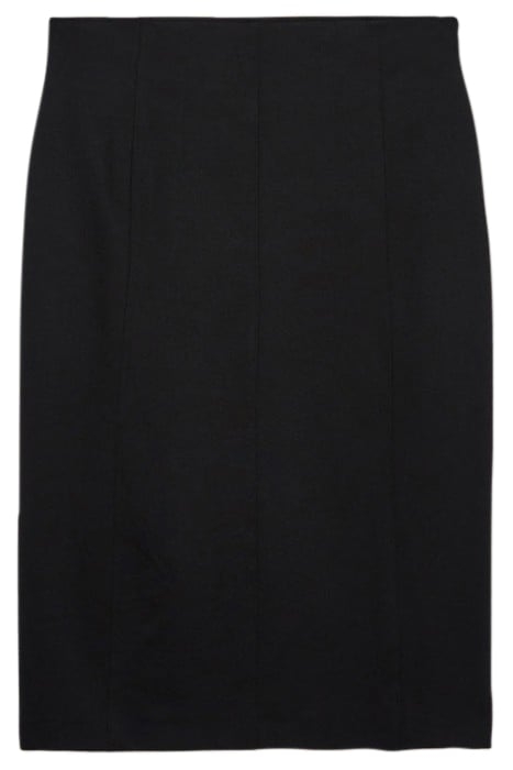 MILANO STITCH MIDI SKIRT BLACK 4