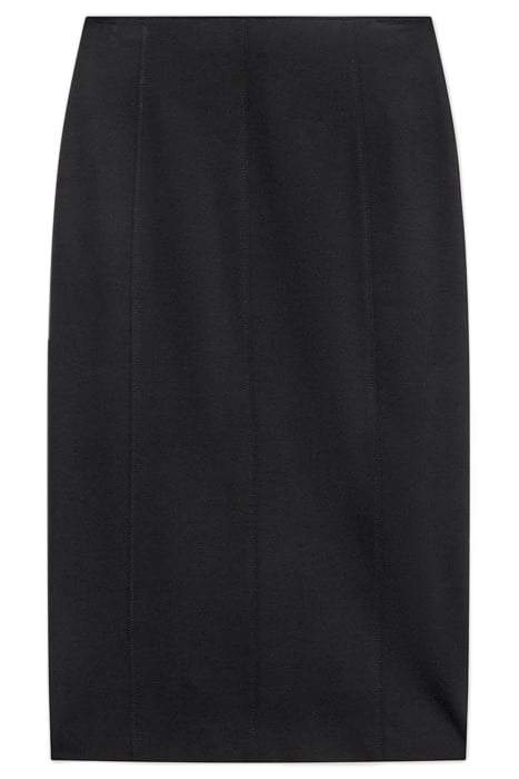 MILANO STITCH MIDI SKIRT BLACK 5