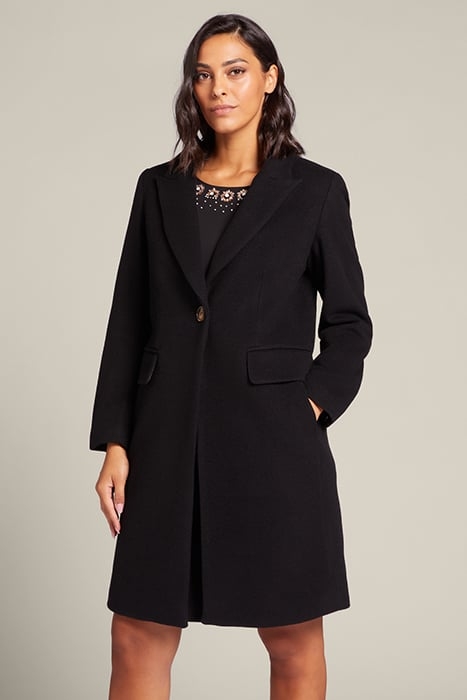 BEAVER FABRIC COAT BLACK 1