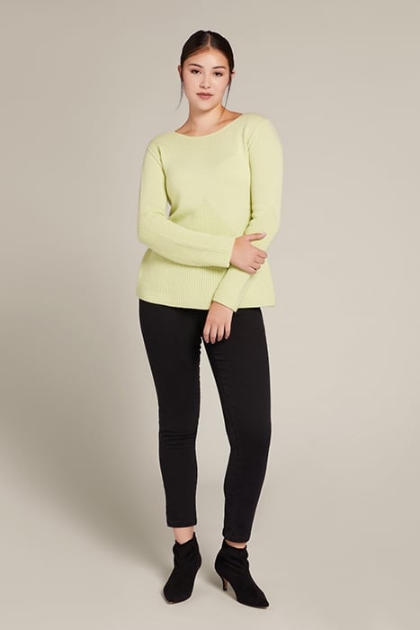 100% SUSTAINABLE WOOL SWEATER GREEN 3
