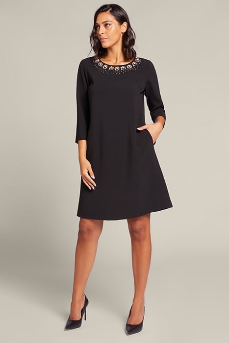 EMBROIDERED DRESS BLACK 2