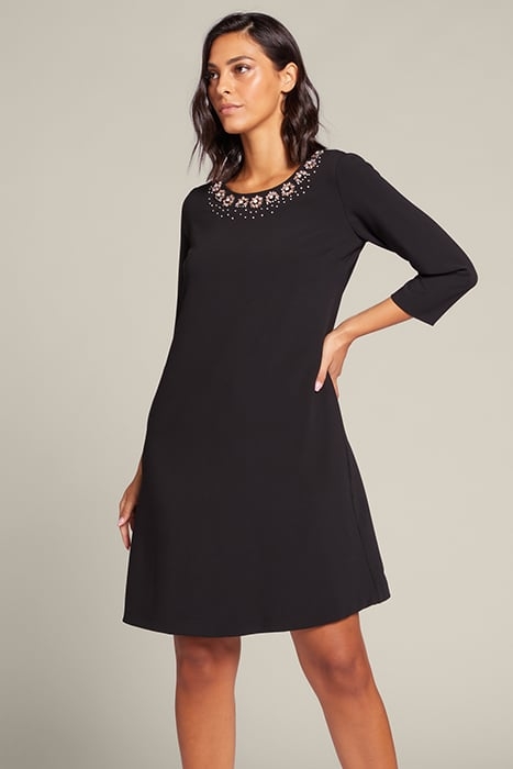 EMBROIDERED DRESS BLACK 1