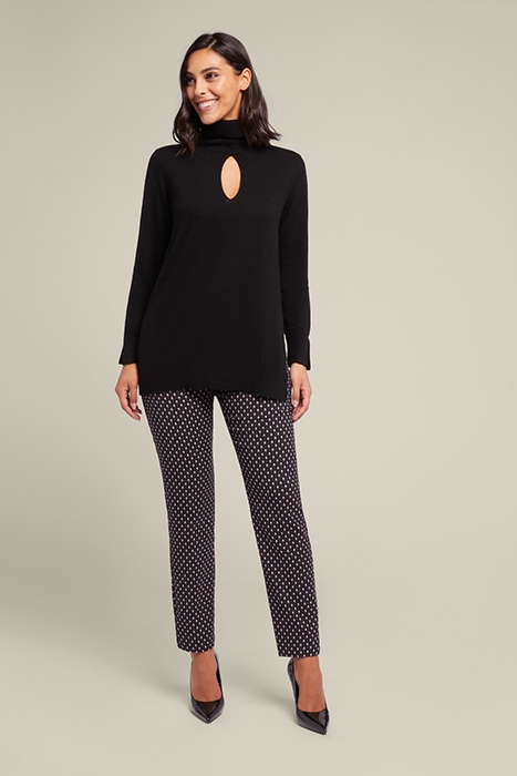 TURTLENECK SWEATER IN FINE YARNS BLACK 2