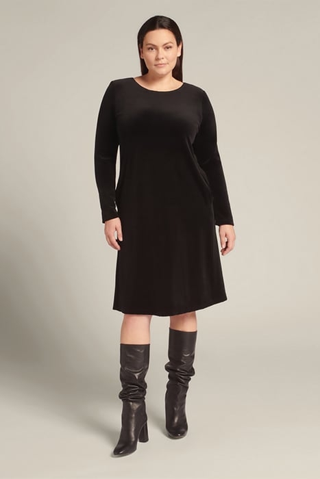 VELVET DRESS BLACK 3