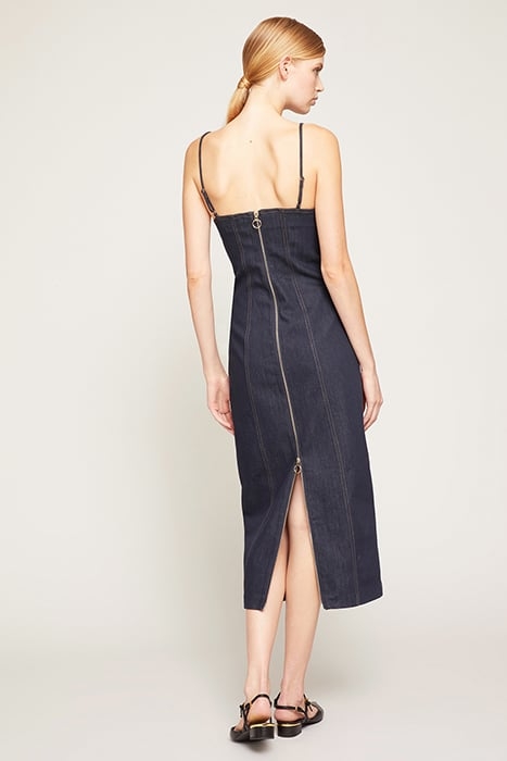 DENIM BUSTIER DRESS BLUE 2