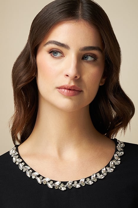 Plush dress with jewel embroidery 4