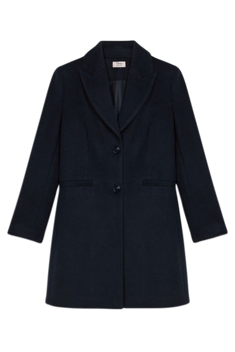 LEATHER-EFFECT WATERFALL JACKET BLUE 3