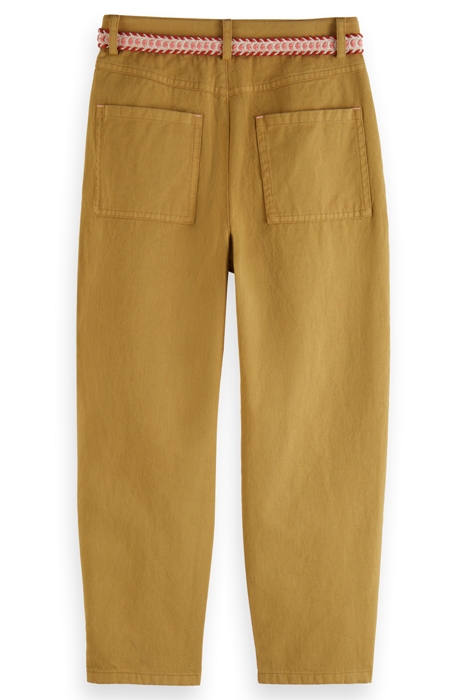BALLOON-FIT BELT ACCESSORY PANTS CAMEL 2