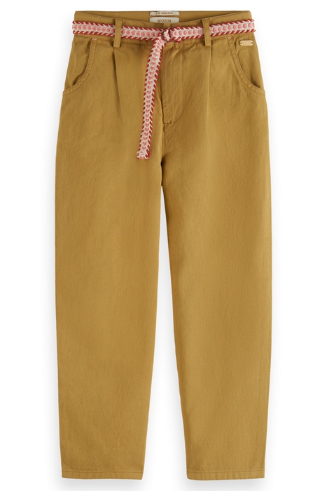 BALLOON-FIT BELT ACCESSORY PANTS CAMEL 1
