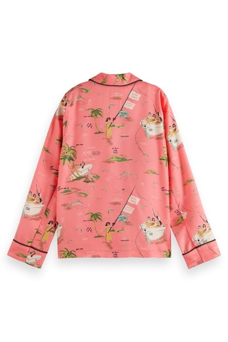 SINGLE BREASTED ALL-OVER PRINTED BLAZER SEASIDE ADVENTURES 2