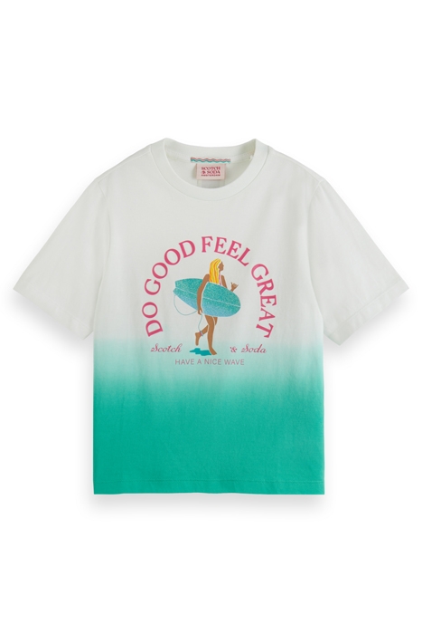 RELAXED-FIT DIP-DYED ARTWORK T-SHIRT SUNSHINE YELLOW 1